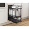 Hardware Resources 5" Black Nickel STORAGE WITH STYLE Metal "No Wiggle" Under Drawer Base Pullout, Preassembled SWS-DBPO5BN - alternate 3